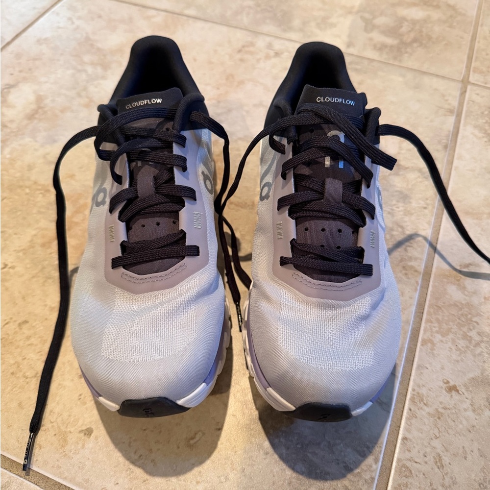 On Running Cloudflow Athletic Shoes - Black and Gray